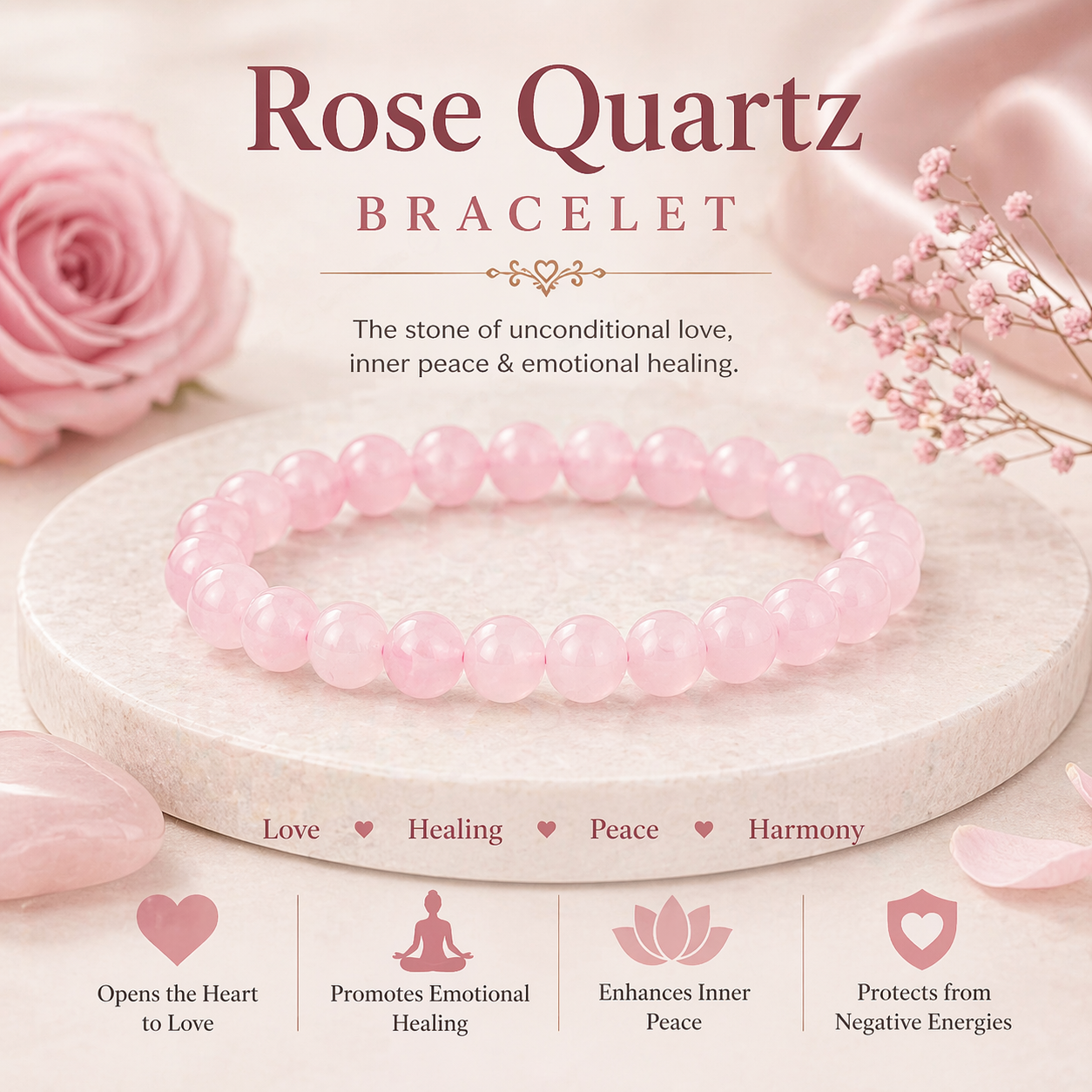 Rose Quartz Bracelet