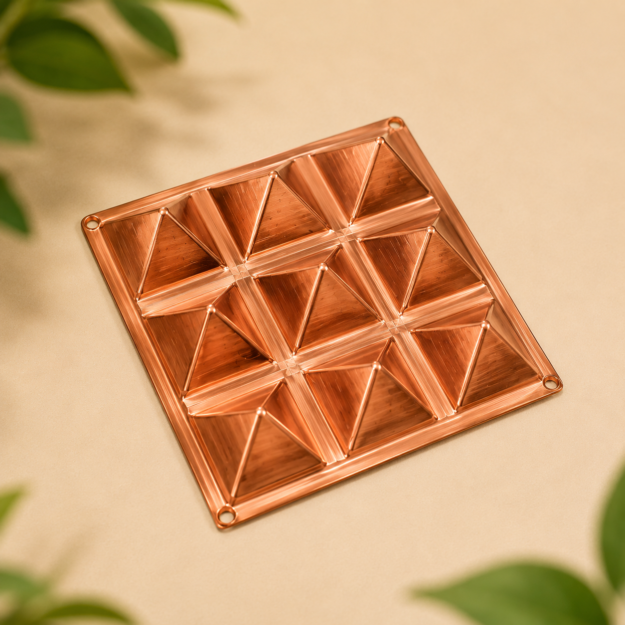 Copper Pyramid with Plate
