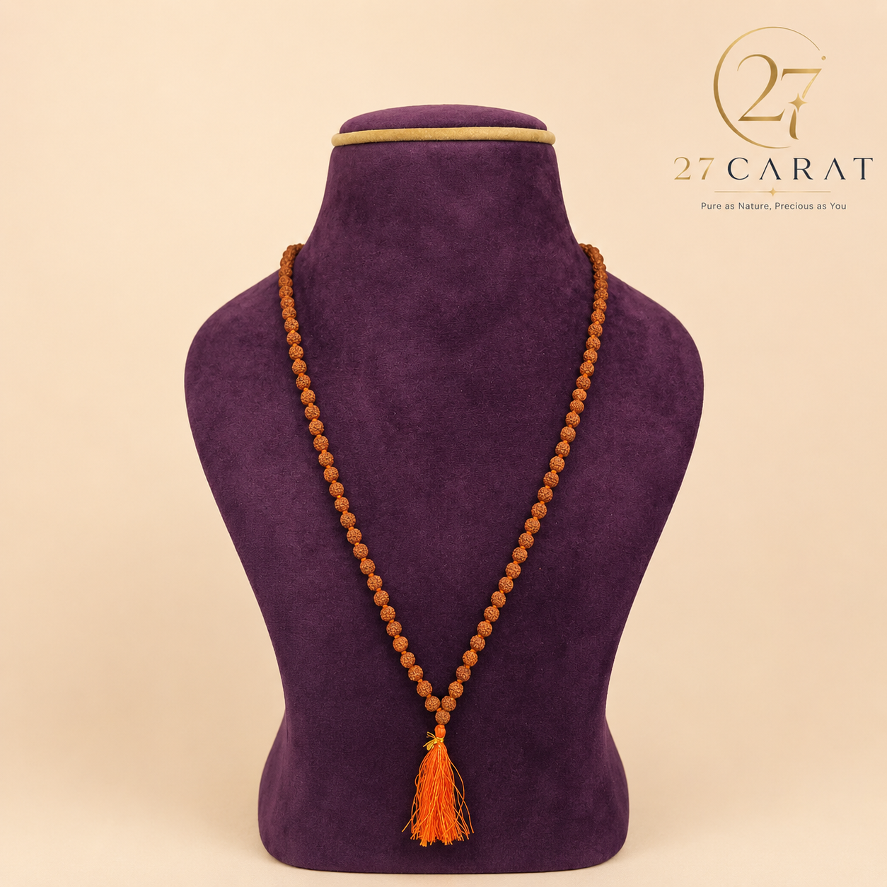 Certified 5 Mukhi Rudraksha Mala (4-5mm)