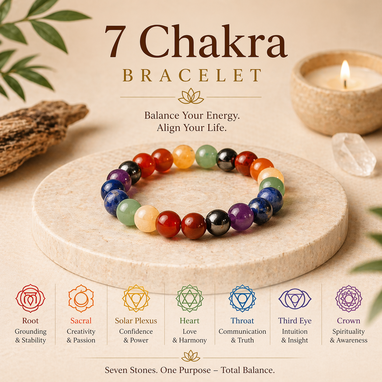 7 Chakra Bracelet