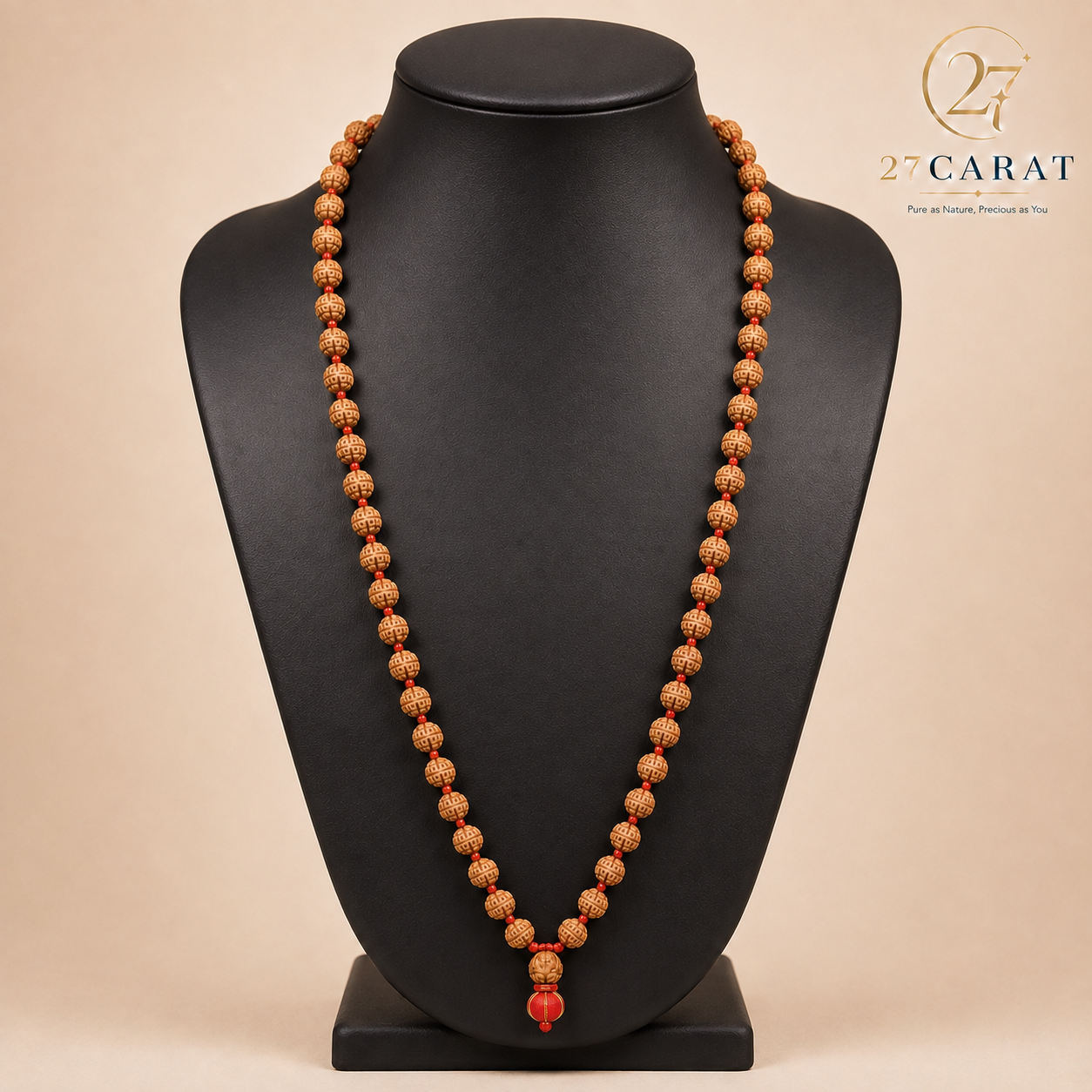 Certified 5 Mukhi Rudraksha Mala (7-8mm)