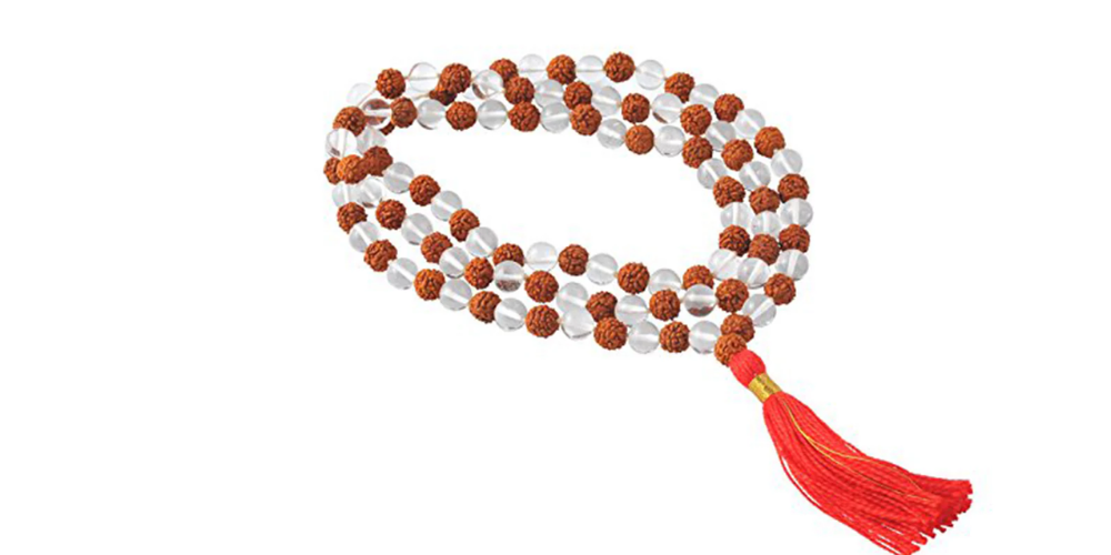 Sphatik Rudraksha Mix Mala