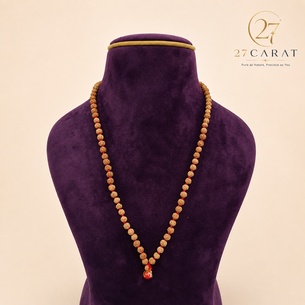 Certified 5 Mukhi Rudraksha Mala (5-6mm)